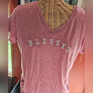 2x womans reflex brand "Blessed" tshirt